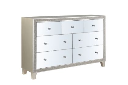 Sliverfluff Dresser; Mirrored & Champagne Finish BD00246