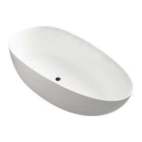 1500mm small size solid surface stone Bathroom freestand bathtub