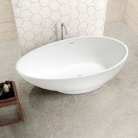 70 inch freestanding solid surface soaking bathtub for bathroom