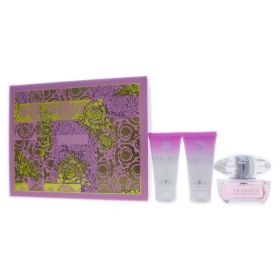 Versace Bright Crystal by Versace for Women - 3 Pc Gift Set 1.7oz EDT Spray; 1.7oz Perfumed Bath and Shower Gel; 1.7oz Body Lotion