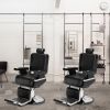 Men's Hairdressing Chair High-End Reclining Chair Black