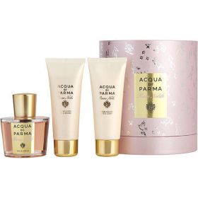 ACQUA DI PARMA by Acqua di Parma ROSA NOBILE EAU DE PARFUM SPRAY 3.4 OZ & BODY CREAM 2.5 OZ & BATH AND SHOWER GEL 2.5 OZ