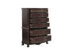 Cherry Finish Formal Bedroom Furniture 1pc Chest of 6x Drawers Traditional Design Wooden Elegant Furniture