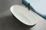 65" free standing artificial stone solid surface bathtub