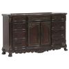 Cherry Finish Formal Bedroom Furniture 1pc Dresser w 9x Drawers Bottom Cabinet Adjustable Shelf Traditional Design Wooden Furniture