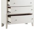 Transitional Style Antique White Finish 1pc Chest of 5x Drawers Birch Veneer Wooden Bedroom Furniture