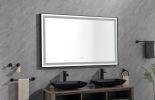 LTL needs to consult the warehouse address 84*36 LED Lighted Bathroom Wall Mounted Mirror with High Lumen+Anti-Fog Separately Control