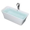 Acrylic Alcove Freestanding Soaking Bathtub-60&lsquo;&rsquo;