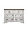 Florian Dresser; Antique White &amp; Oak Finish 28725