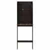 Modern Over The Toilet Space Saver Organization Wood Storage Cabinet for Home;  Bathroom - Espresso