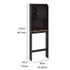 Modern Over The Toilet Space Saver Organization Wood Storage Cabinet for Home;  Bathroom - Espresso