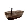 69 inch Transparent grey solid surface bathtub for bathroom