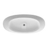 1550mm free standing artificial stone solid surface bathtub