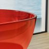 69 inch Transparent red solid surface bathtub for bathroom