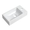 Bathroom Vanity With Single Gel Sink; Soft Close Doors; 16 Inch For Small Bathroom