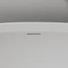 71"Inside White outside black solid surface stone soaking tub Bathroom freestanding bathtub for adult