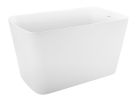 47" 100% Acrylic Freestanding Bathtub; Contemporary Soaking Tub; white bathtub