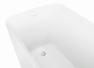 47" 100% Acrylic Freestanding Bathtub; Contemporary Soaking Tub; white bathtub