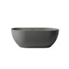 59inch Dark grey solid surface bathtub for bathroom