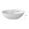 1650mm free standing artificial stone solid surface bathtub