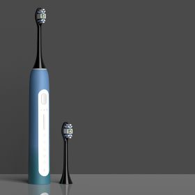 Intelligent Whitening Electric Toothbrush, Multi-position, No Copper and Soft Bristles (Color: Blue)