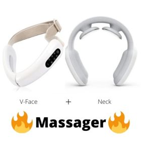 face-lifting instrument and Neck Massager (Color: White)