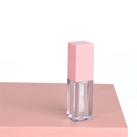 5ml Clear Square Large Head Brush Black Lip Gloss (Option: Pink-5ML)