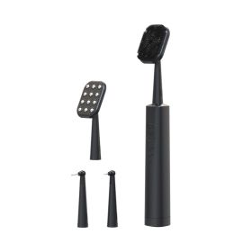 Two-in-one Multi-purpose Facial Cleanser And Tooth Guard (Option: Black-DC charging)