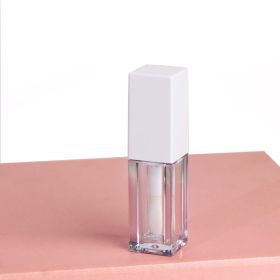 5ml Clear Square Large Head Brush Black Lip Gloss (Option: White-5ML)