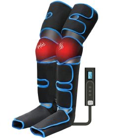 Leg Massager With Heat On Knee Cordless Air Compression For (Color: Black)