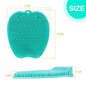 Shower Foot Scrubber Foot Massager Exfoliation Cleaner Mat Improve Foot Circulation Scrubber Foot Pain Relief Mat (Color: Aqua)