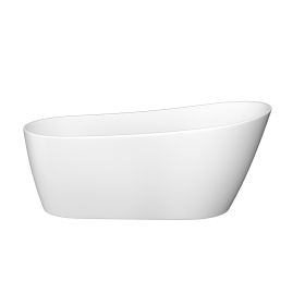 Acrylic Alcove Freestanding Soaking Bathtub-63&lsquo;&rsquo; (Color: as Pic)