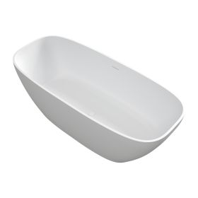 1700mm solid surface bathtub for bathroom (Color: as Pic)