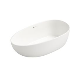 Solid Surface Freestanding Bathtub (Color: as picture)