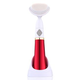 Pore Cleaner Facial Massage Beauty Apparatus (Color: Red)