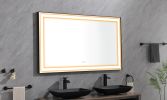 LTL needs to consult the warehouse address96*36 LED Lighted Bathroom Wall Mounted Mirror with High Lumen+Anti-Fog Separately Control