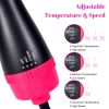 Hair Dryer 3 in 1 Hot Air Brush Styler and Volumizer Blow Dryer Salon Blower Brush Electric Hair Straightener Curler Comb