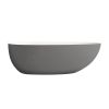 1800mm solid surface stone soaking tub Bathroom freestanding bathtub for adult