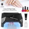 36W UV LED Lamp Nail Polish Dryer 15 LEDs Fingernail Toenail Gel Curing Machine Nail Art Painting Salon Tools Set US Plug