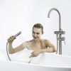 TrustMade Double Handle Freestanding Tub Filler with Handshower - R01