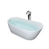 Acrylic Alcove Freestanding Soaking Bathtub-63&lsquo;&rsquo;